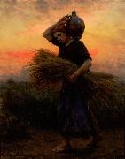 Jules Breton Dawn Sweden oil painting artist